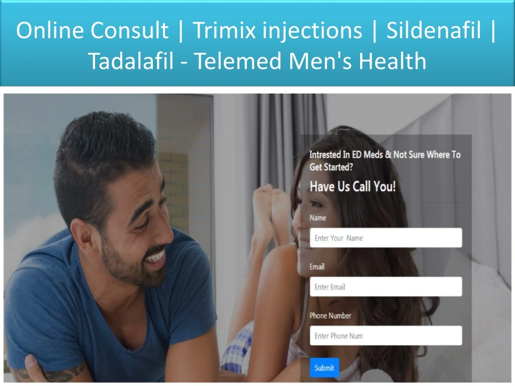 online consult trimix injections sildenafil tadalafil telemed men s health
