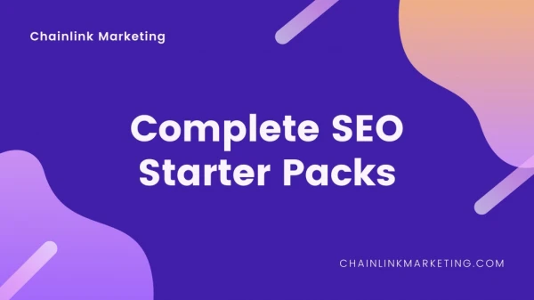 Complete Seo Starter Packs - Chainlink Marketing