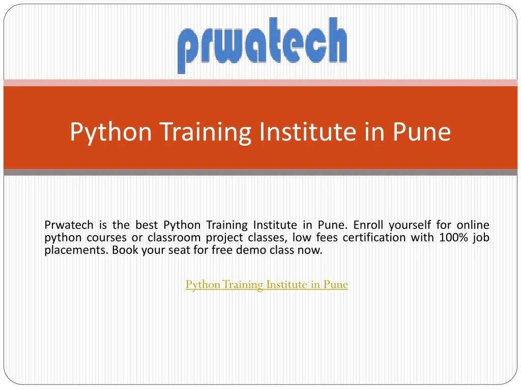 python training institute in pune