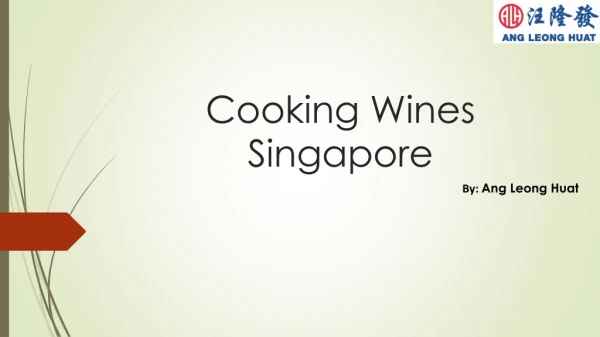 Buy cooking wines in Singapore -ALH
