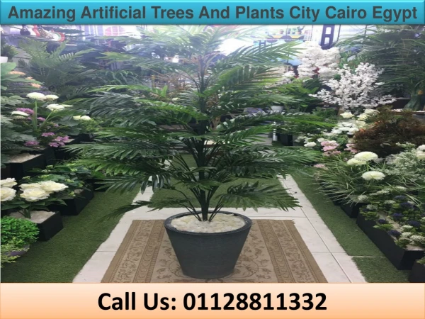 amazing artificial trees and plants City Cairo Egypt