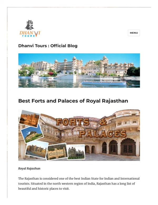 Best forts and palaces of royal Rajasthan