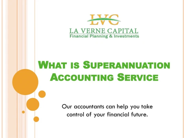 What is Superannuation Accounting Service