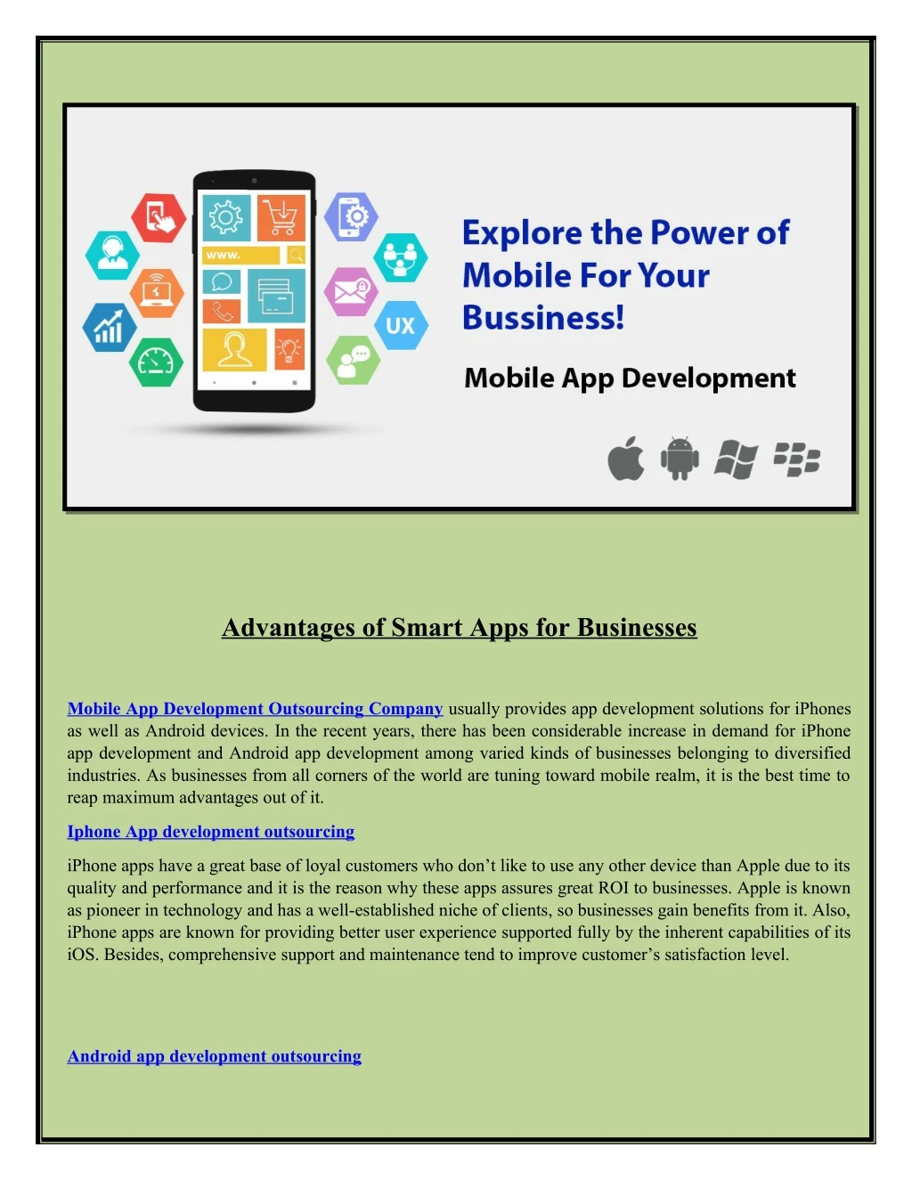 advantages of smart apps for businesses