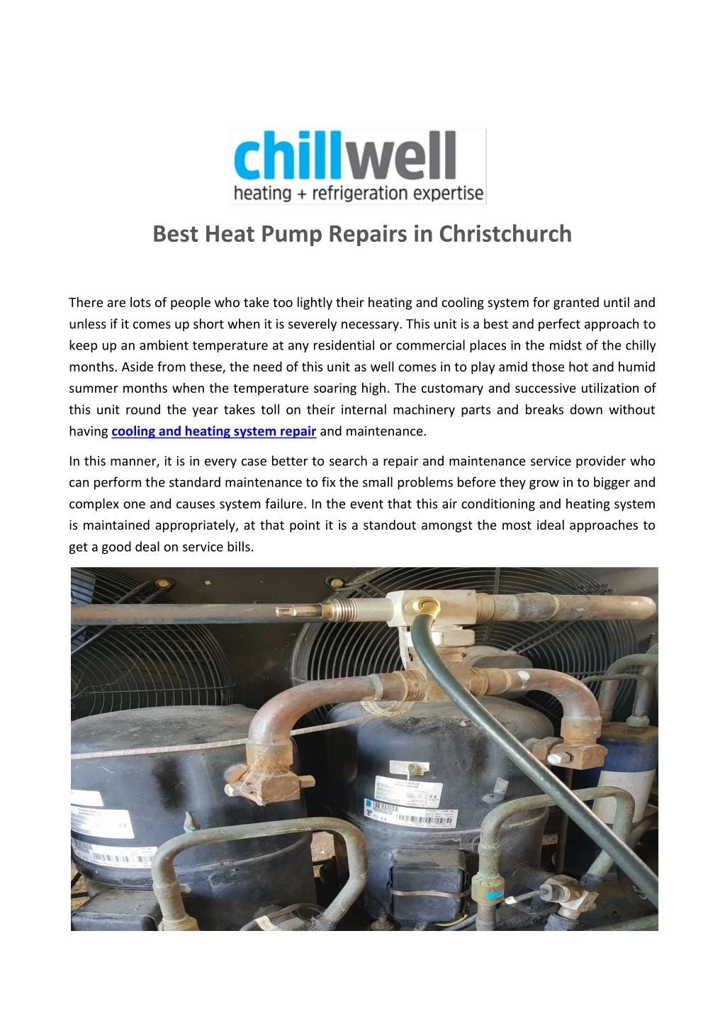 best heat pump repairs in christchurch