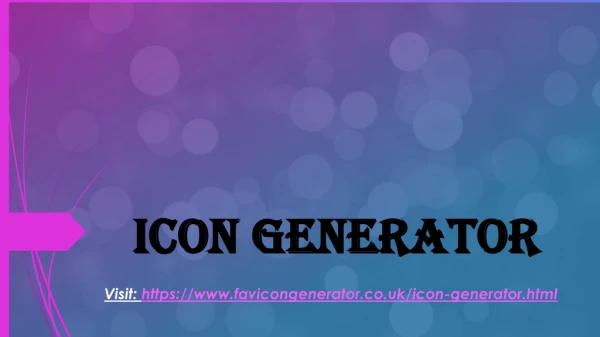 Icon generator