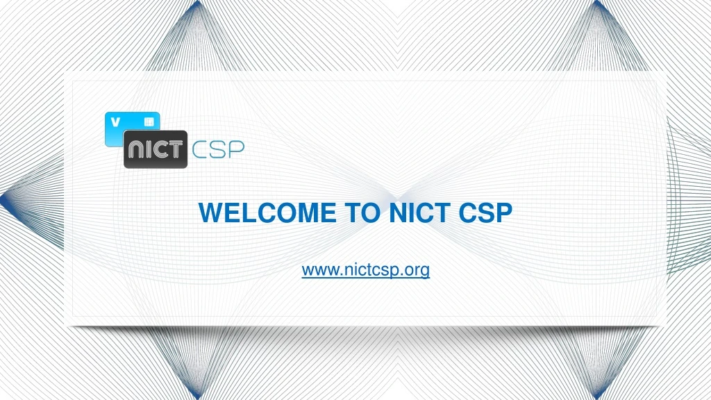 welcome to nict csp
