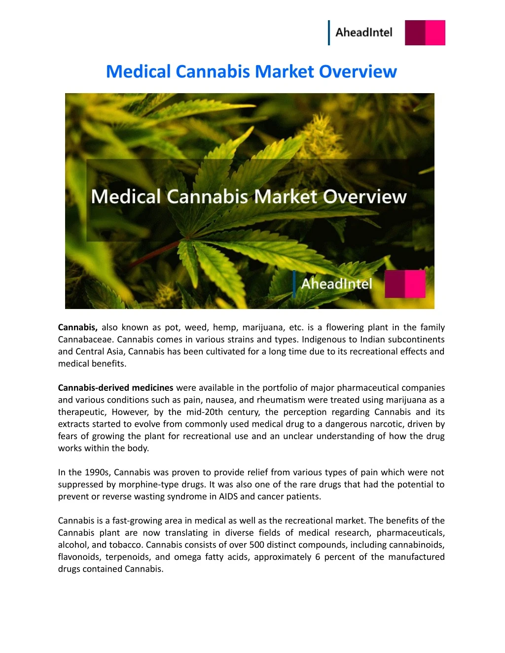 medical cannabis market overview