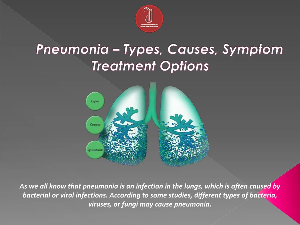 pneumonia types causes symptom treatment options