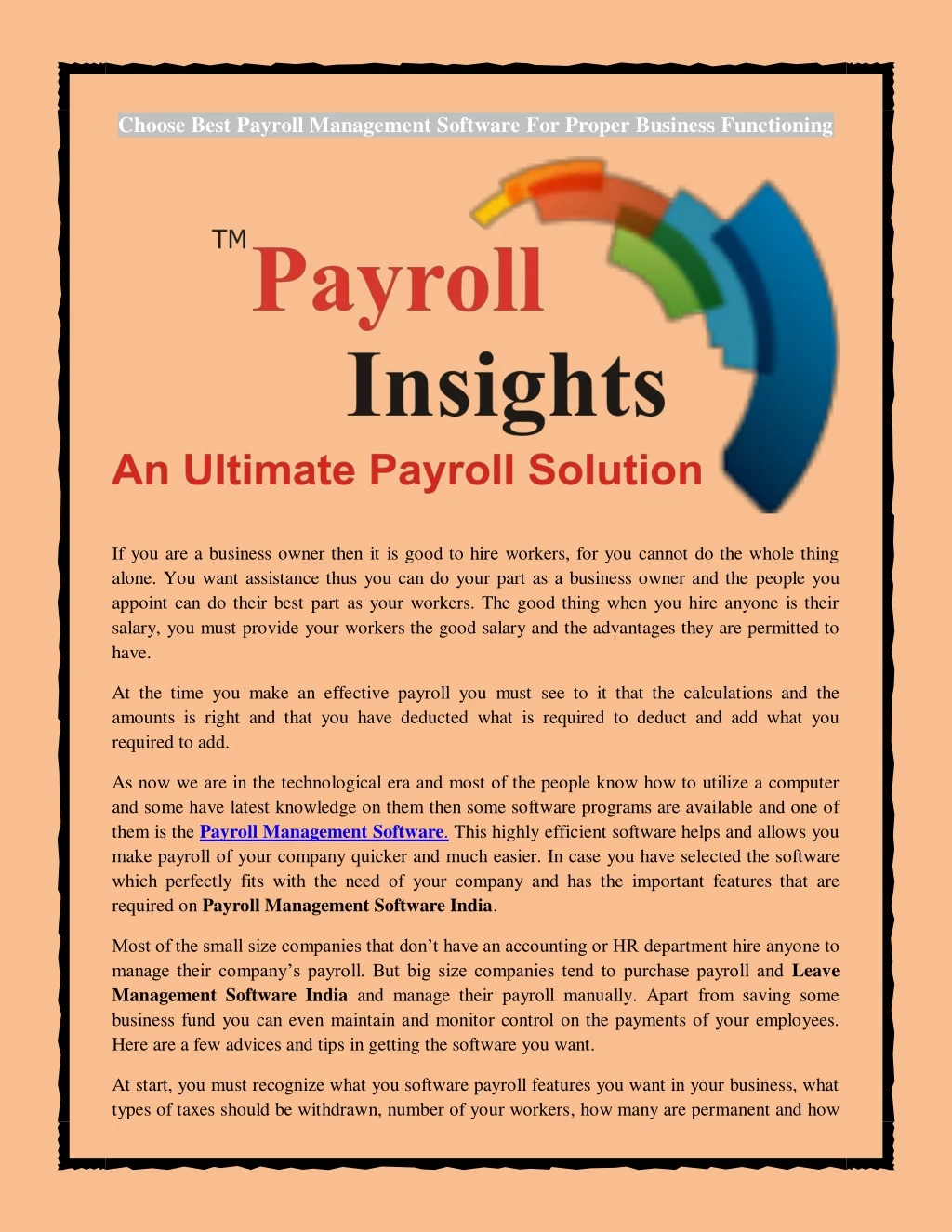 choose best payroll management software