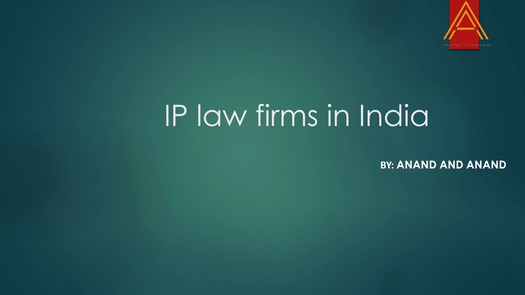 ip law firms in india