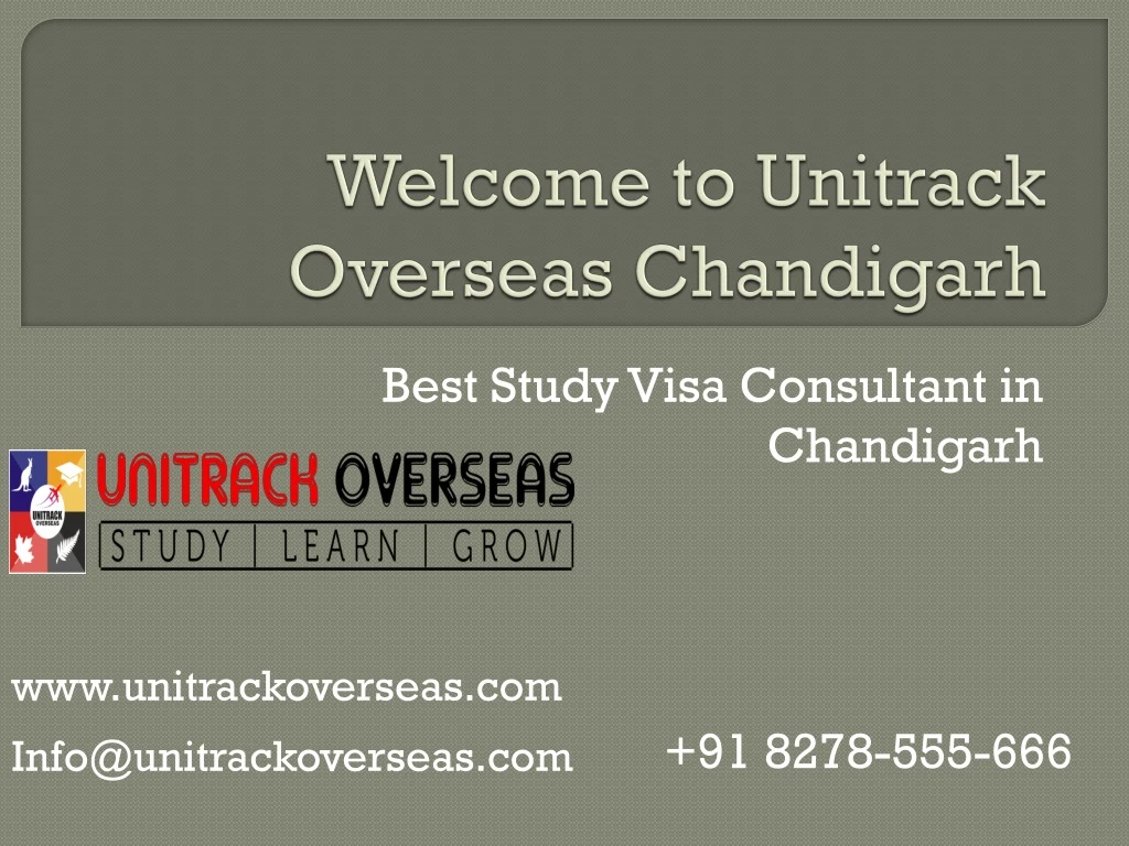 welcome to unitrack overseas chandigarh