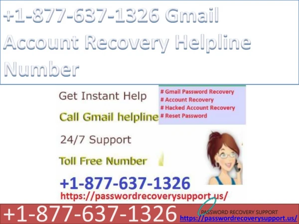 1-877-637-1326 Gmail Account Recovery Helpline Number