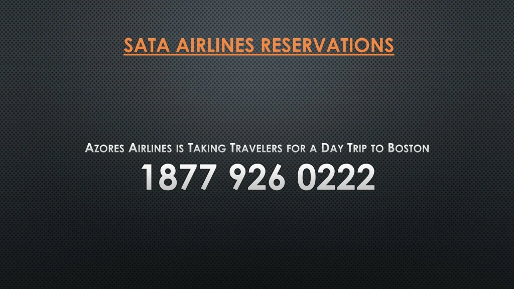 sata airlines reservations