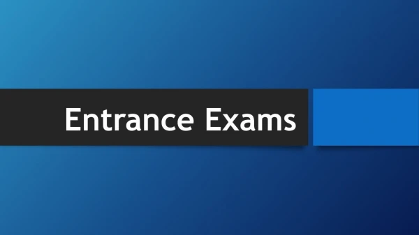 Entrance Exams 2019 Notification, Engineering, Medical, Law, Govt Exams