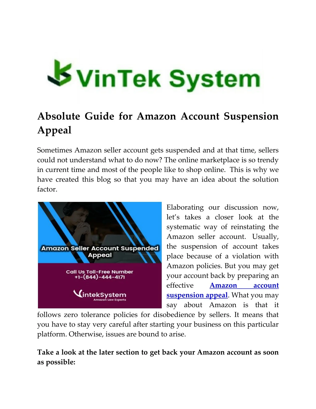 absolute guide for amazon account suspension