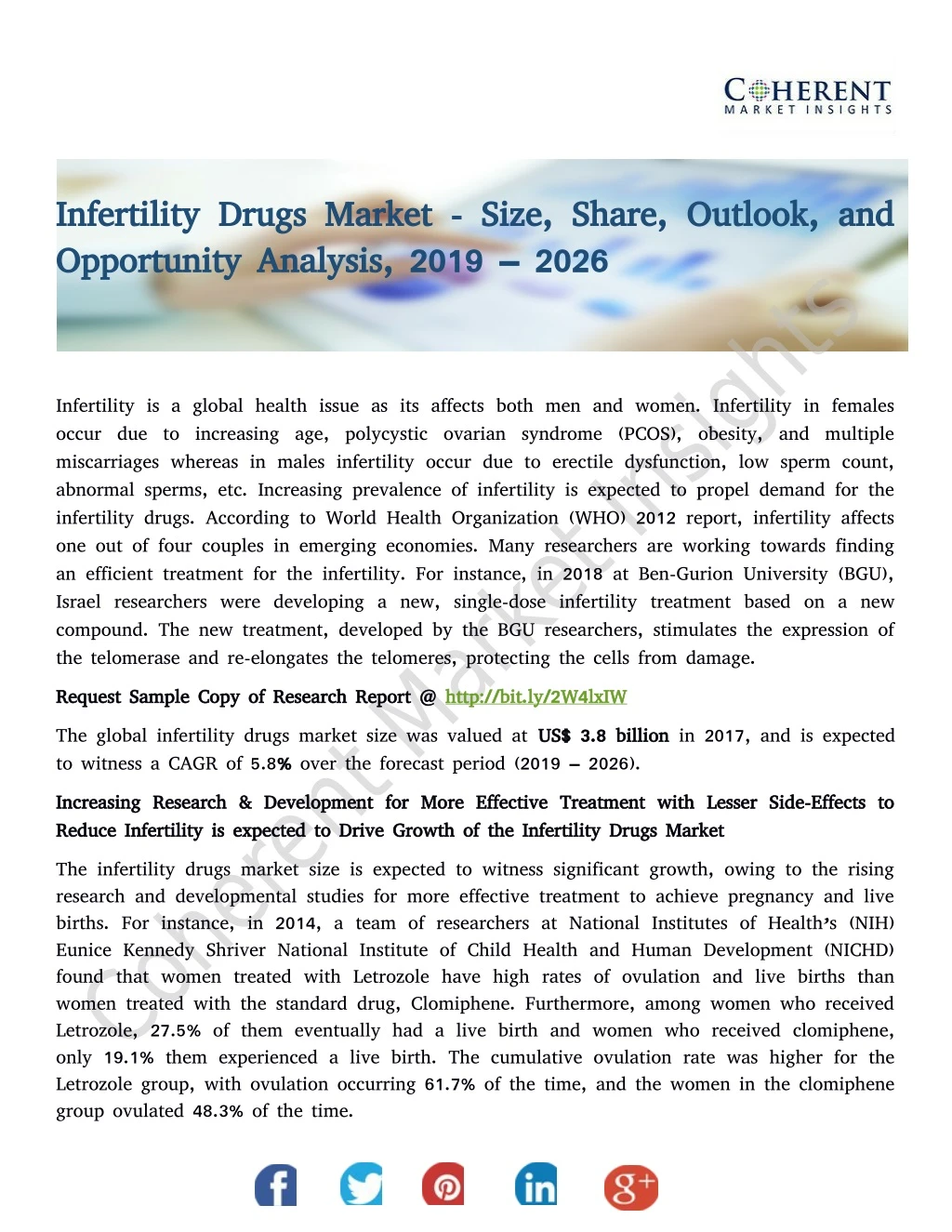 infertility drugs market size share outlook