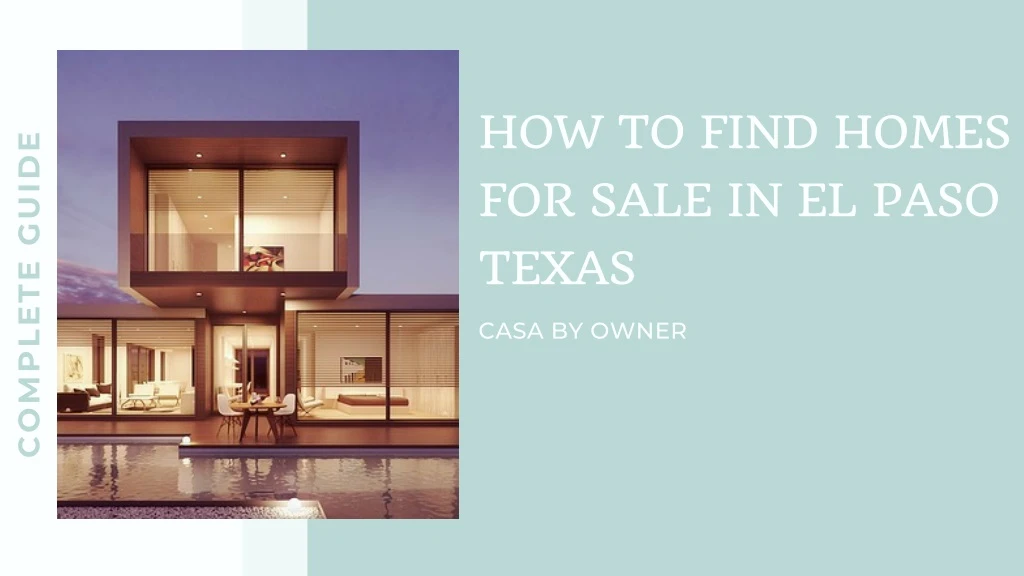 how to find homes for sale in el paso texas