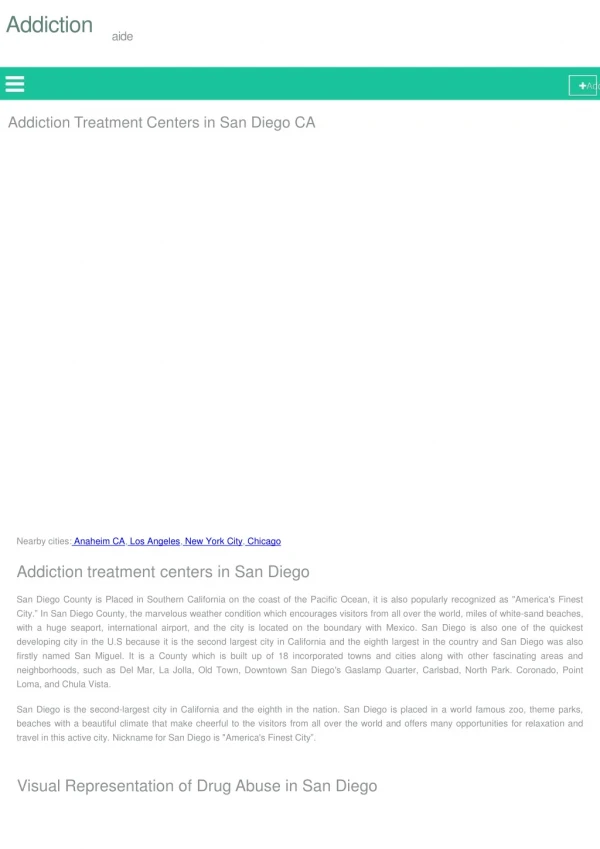 Addiction Treatment Centers in San Diego CA