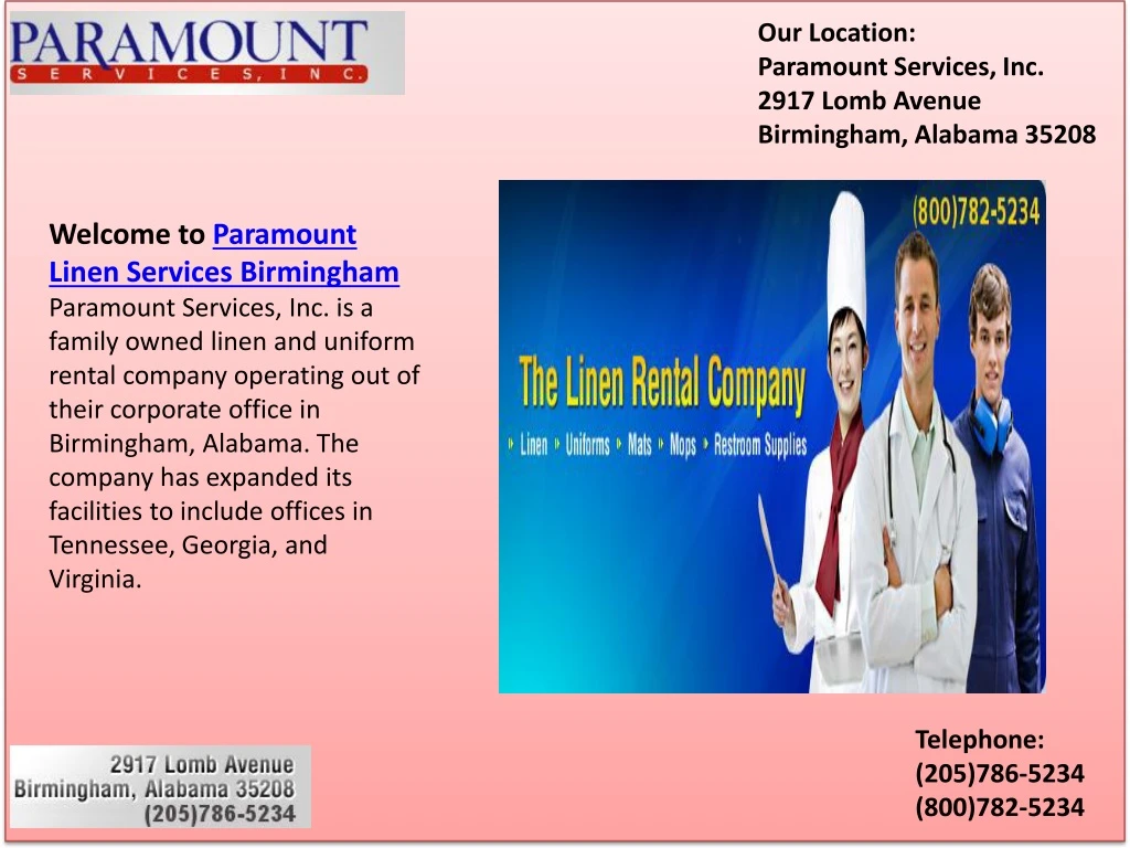 our location paramount services inc 2917 lomb