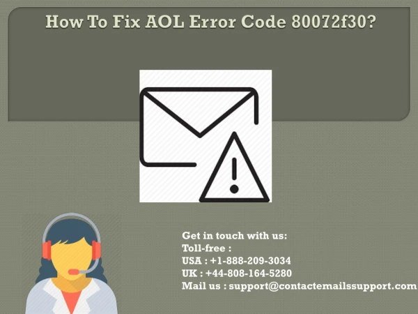 How to Fix AOL Error Code 80072f30?