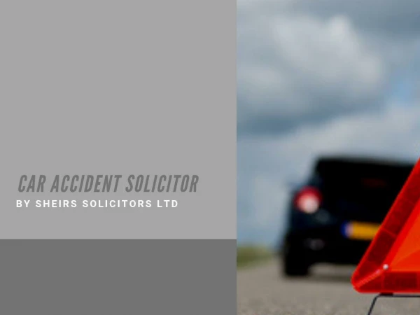 Car Accident Solicitor