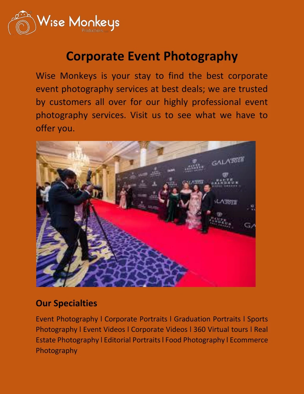 corporate event photography