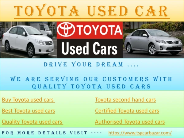Toyota used cars