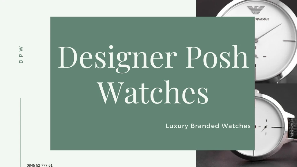 designer posh watches