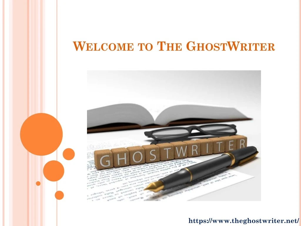 welcome to the ghostwriter