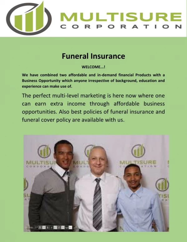 Funeral Insurance - Multisure