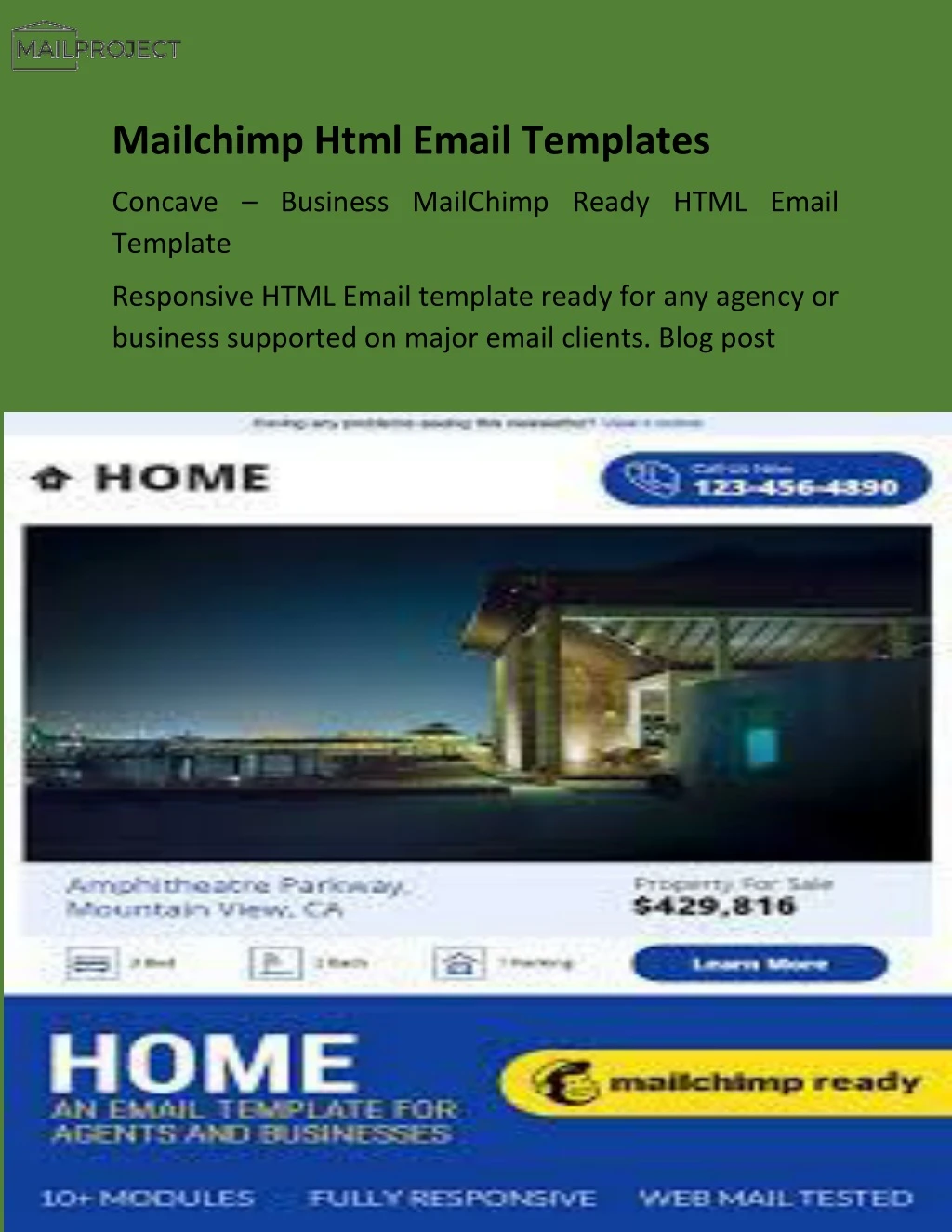 mailchimp html email templates