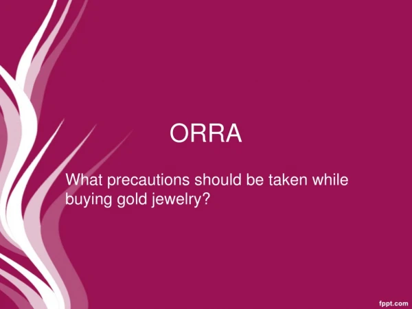 What precautions should be taken while buying gold jewelry