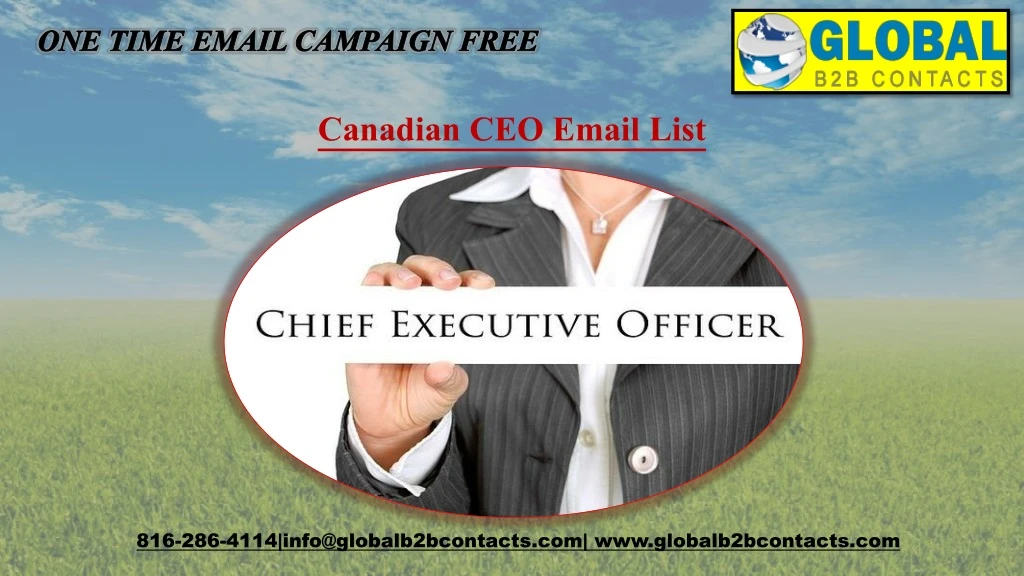 one time email campaign free