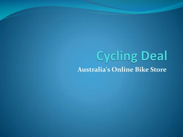 Cycling Deal - mountain bikes
