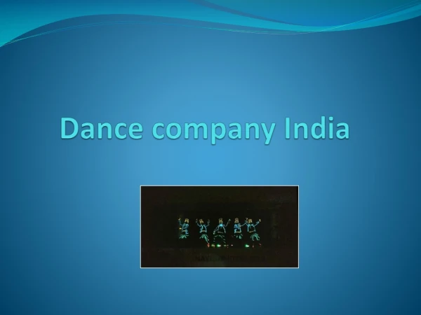 dance company India