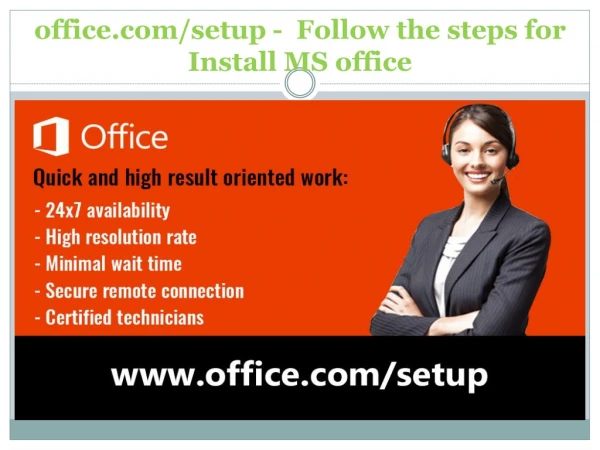 office.com/setup - Follow the steps for Install MS office