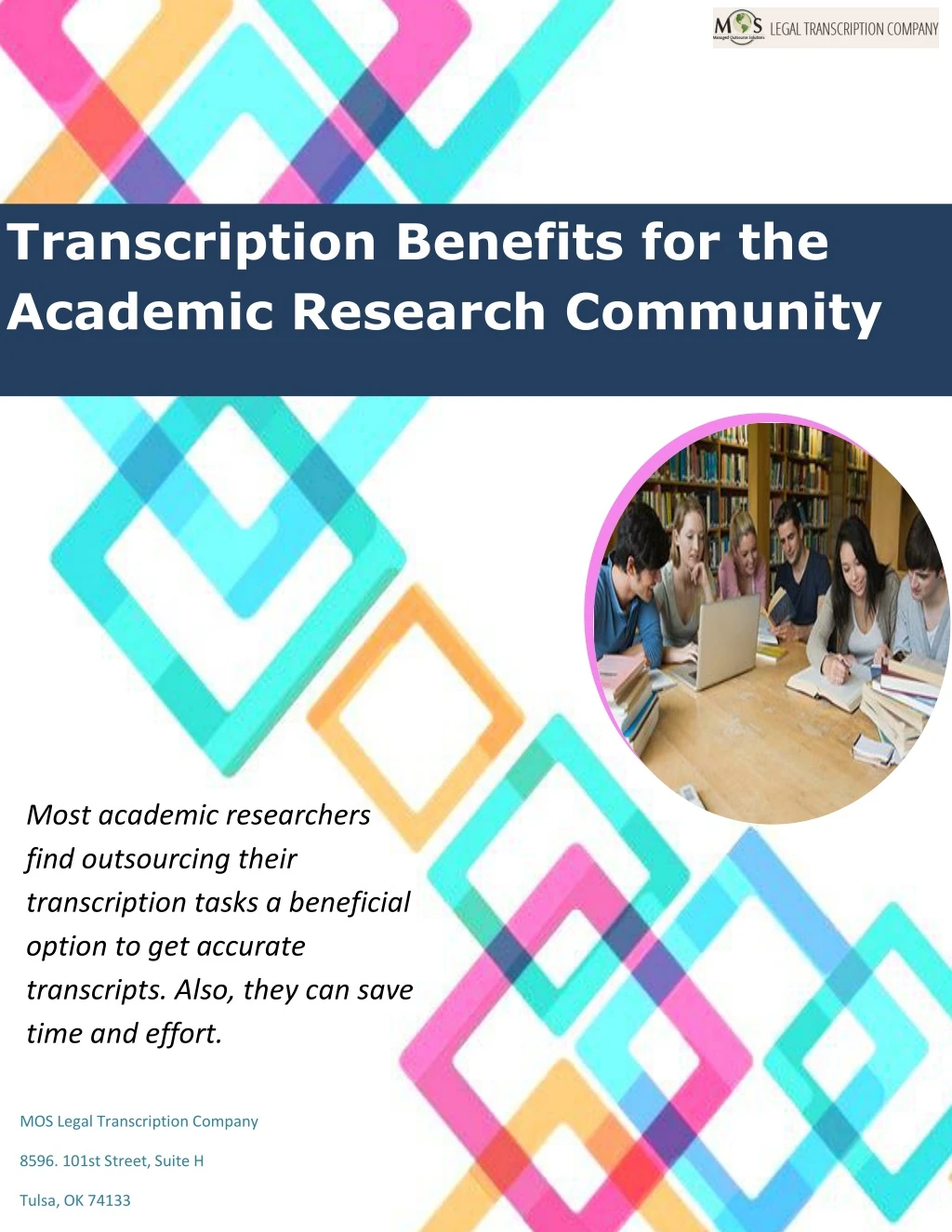 transcription benefits for the academic research