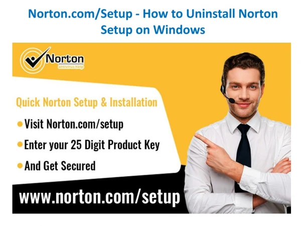 Norton.com/Setup - How to Uninstall Norton Setup on Windows