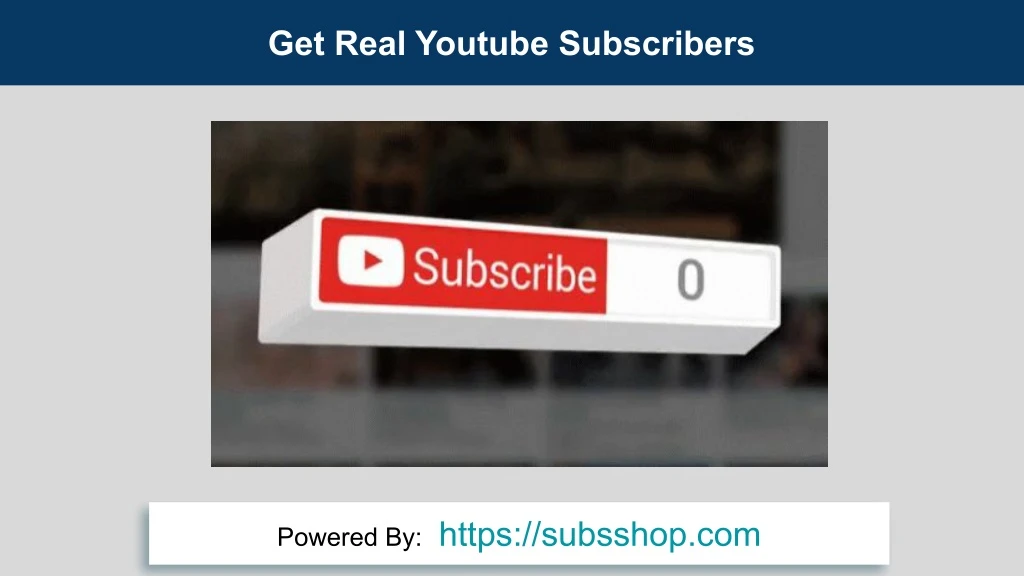 get real youtube subscribers