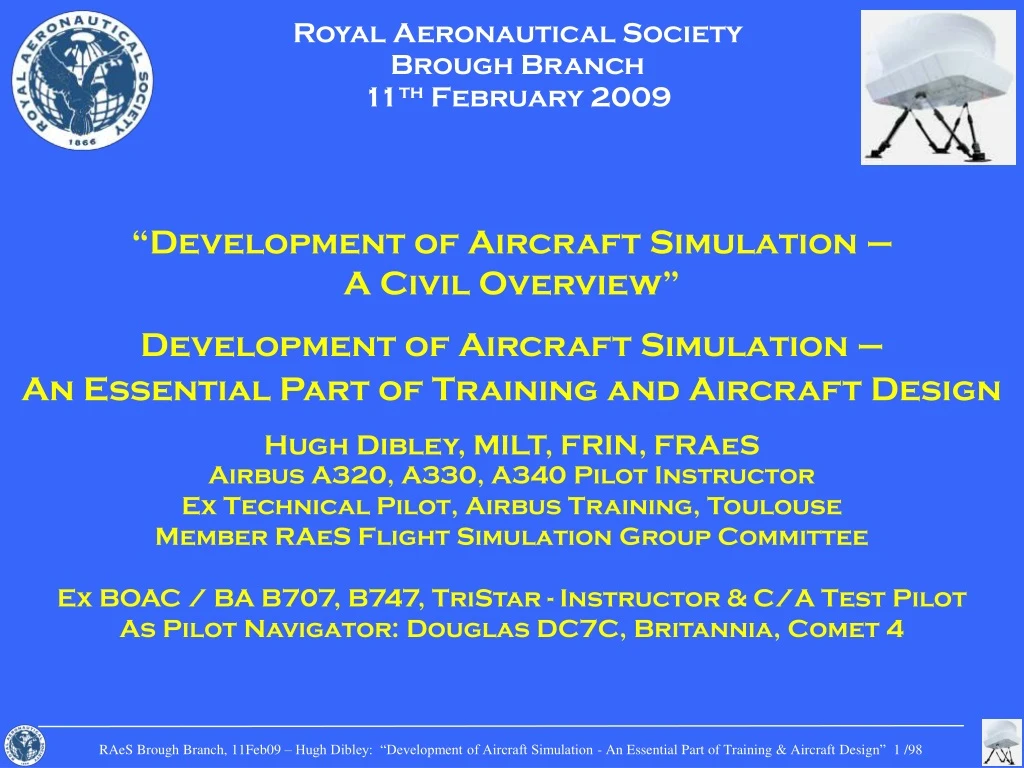 royal aeronautical society brough branch
