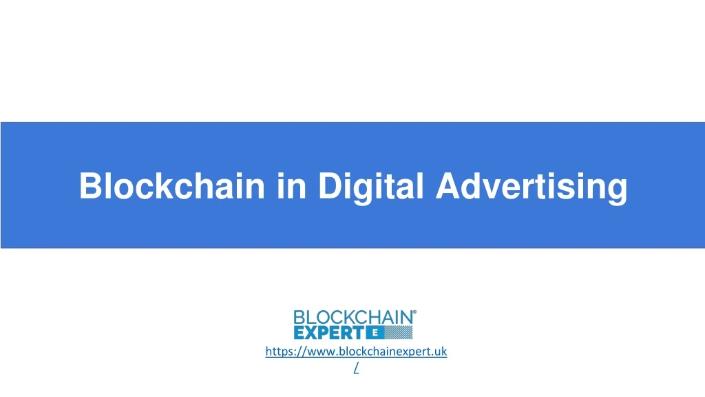 blockchain in digital advertising