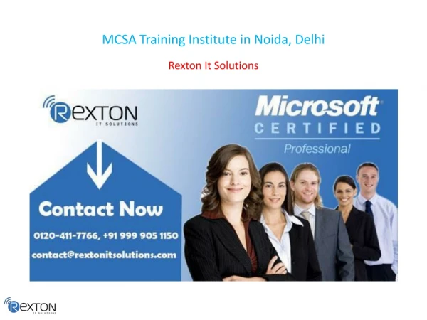 MCSA Training Institute in Noida, Delhi