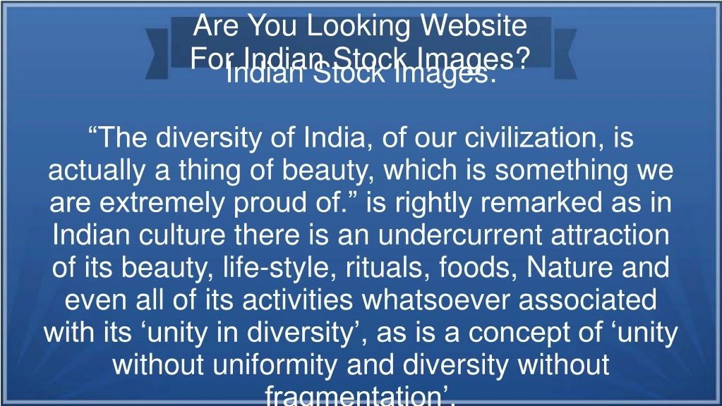 are you looking website for indian stock images