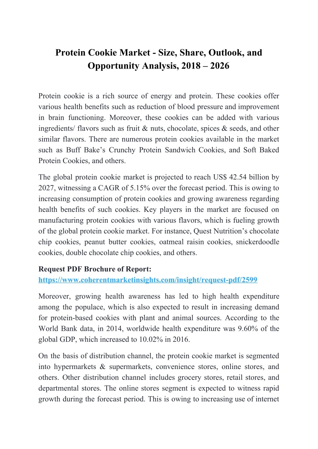 protein cookie market size share outlook