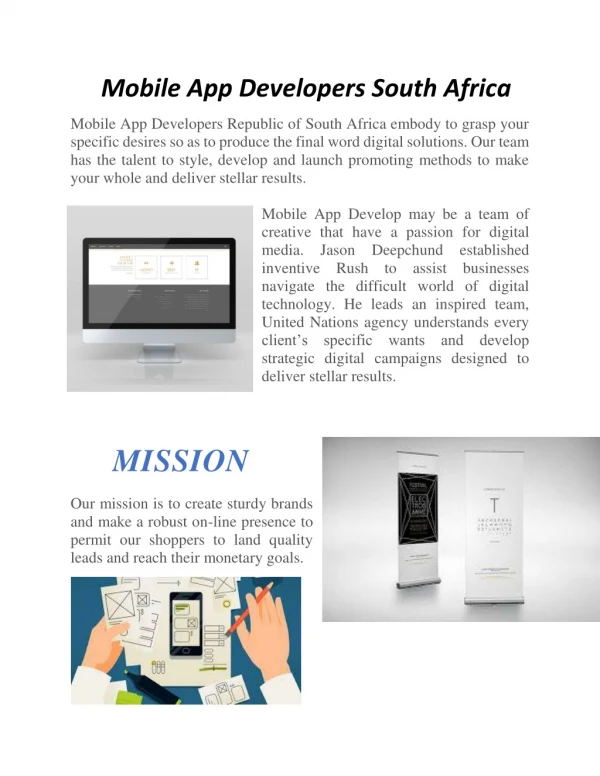 Mobile App Developers in Durban