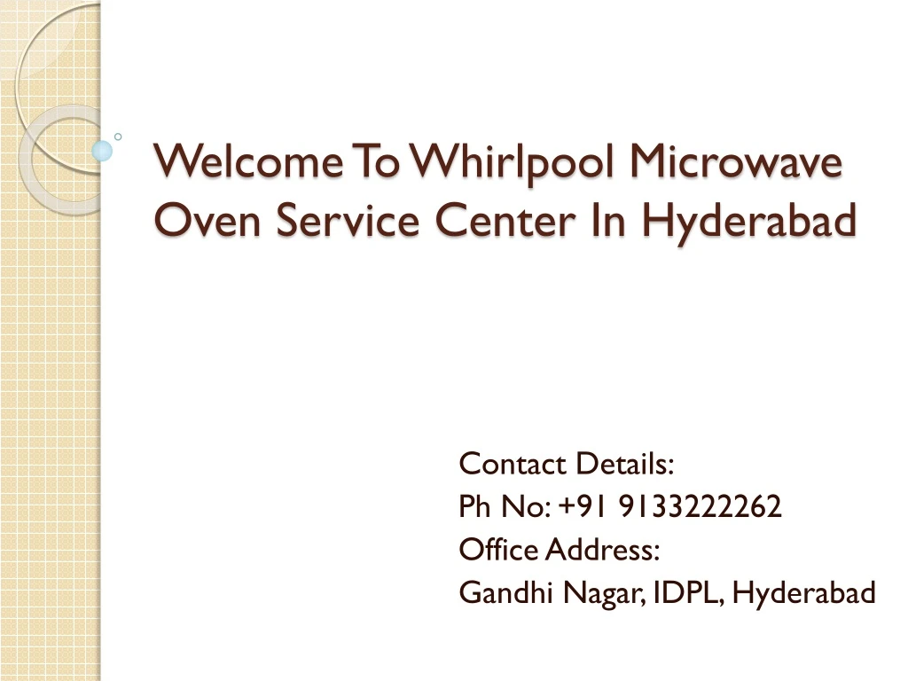welcome to whirlpool microwave oven service center in hyderabad