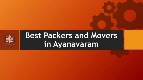Best Packers and Movers in Ayanavaram, Chennai