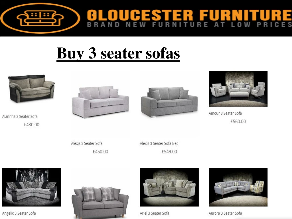 buy 3 seater sofas