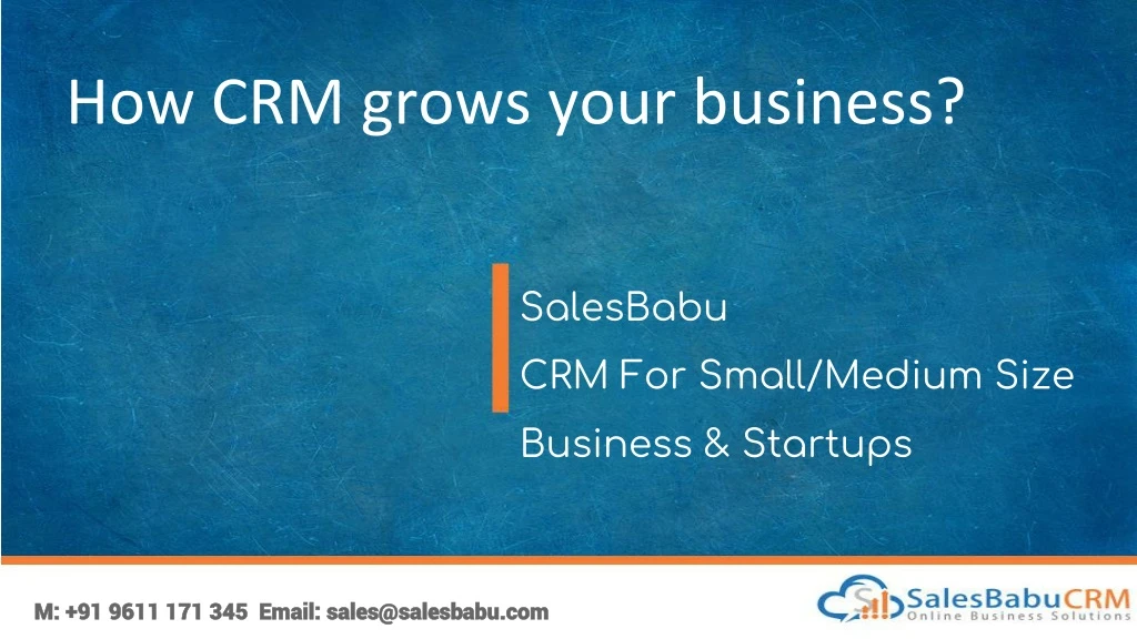 how crm grows your business